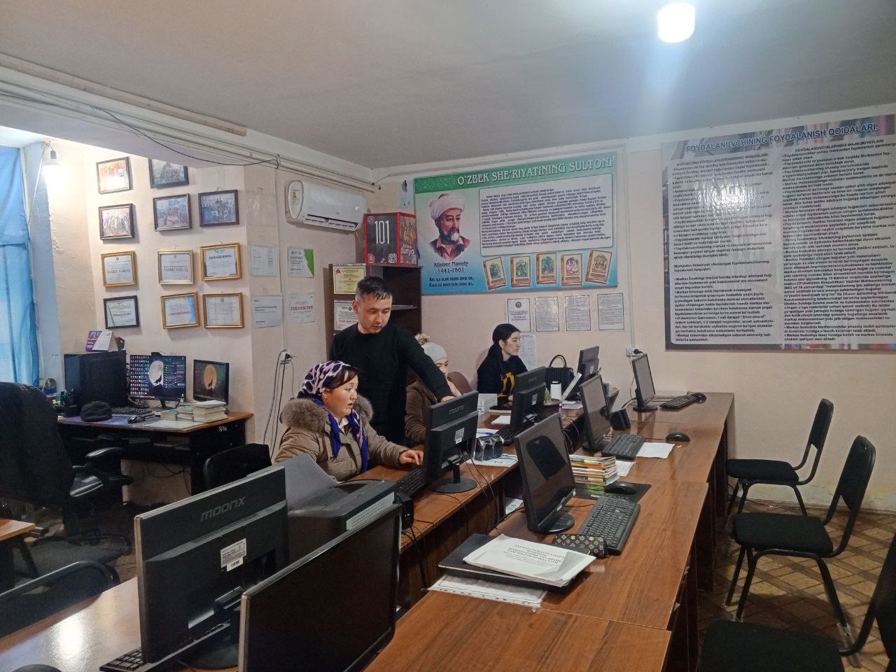 Zafarobod TAKM da kompyuter savodxonligi bo'yicha mahorat darsi: