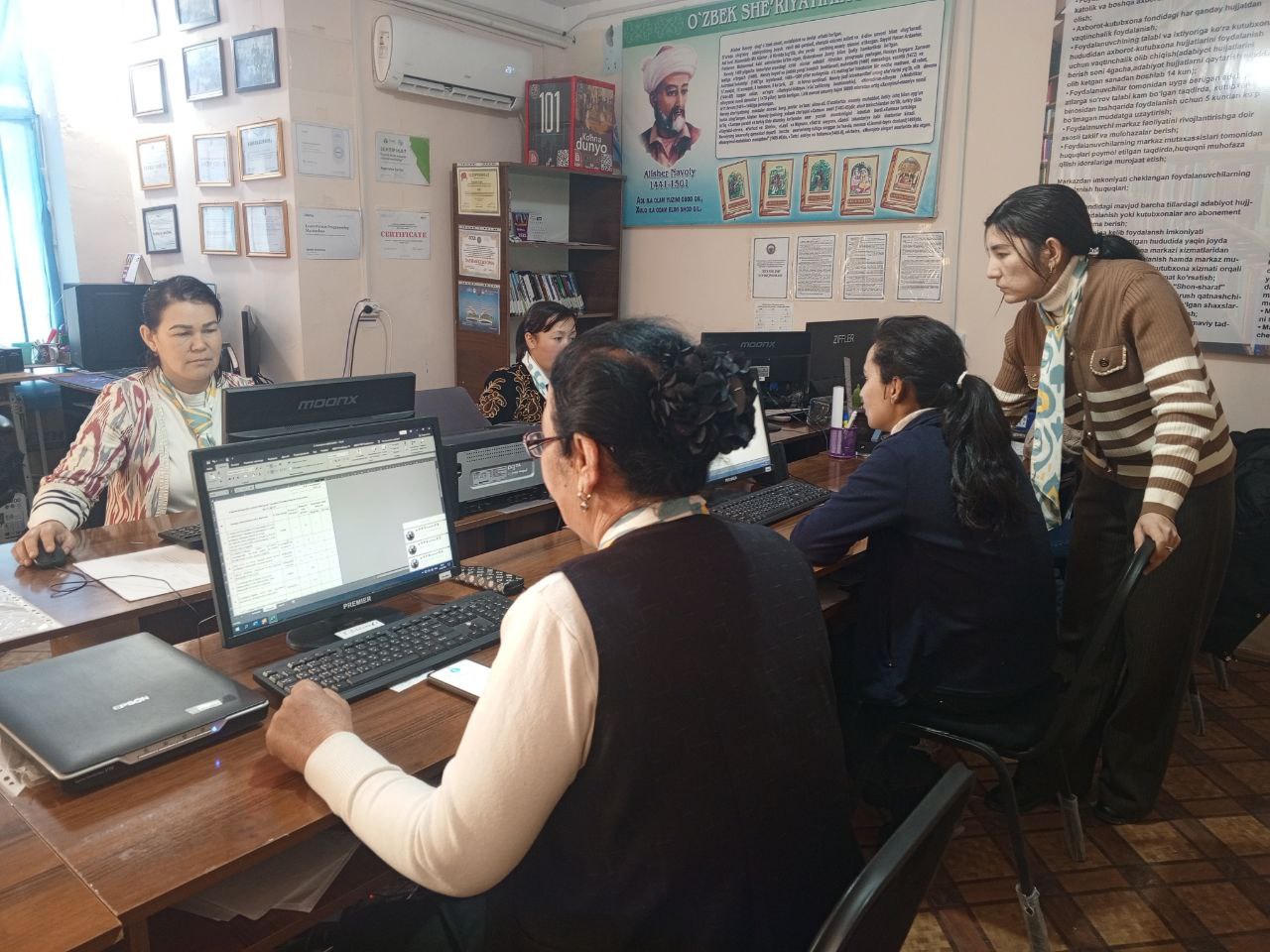 Zafarobod TAKM da kompyuter savodxonligi bo'yicha mahorat darsi: 28.02.2025